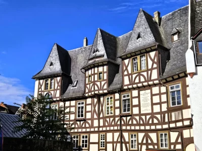 Duitsland-Rijn-Moezel-Rudesheim-vakwerkmanshuizen