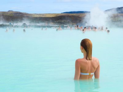 Woman,Enjoy,Of,Spa,In,Hot,Spring,Blue,Lagoon,In
